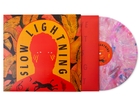 Slow Lightning Marble opaque pink, orange and blue Vinyl